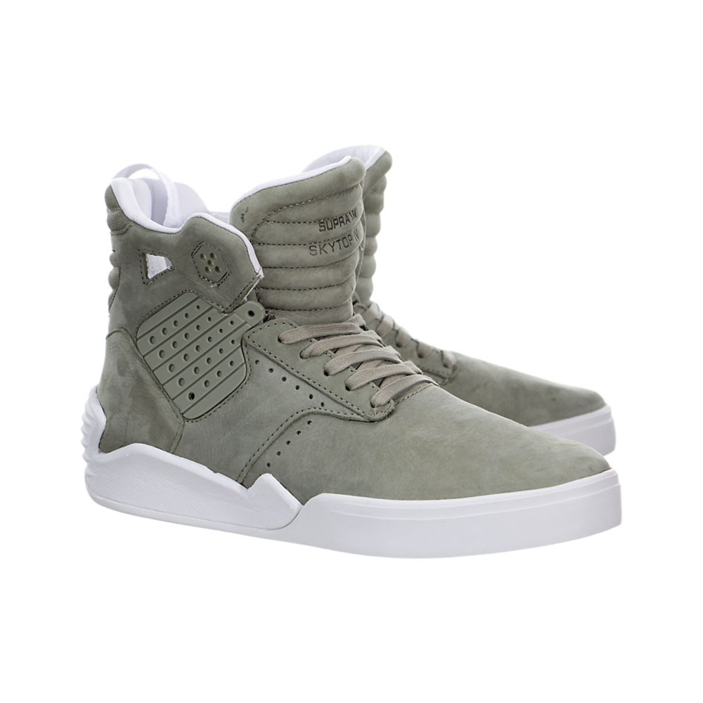 Baskets Montantes Supra SkyTop IV Vert Laurel Oak/White Homme | USC-07435588